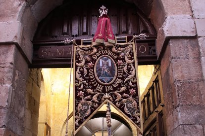 Procesión de la Virgen del Mercado, también conocida como la ‘Morenica’, en León.