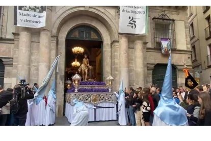La Procesión del Santísimo Rosario del Dolor del Lunes Santo en Valladolid, imagen de archivo.