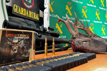 Tres detenidos por caza furtiva de corzos en Soria