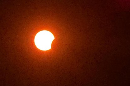 Comienzo del eclipse total de sol