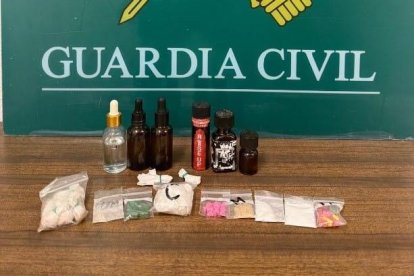 Sustancias estupefacientes incautadas por la Guardia Civil de Segovia