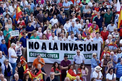 Concentración en apoyo a Ceuta en Valladolid