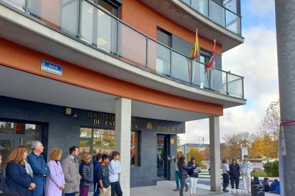 Marcha en conmemoración del Día Internacional de Eliminación de la Violencia Contra la Mujer, en el Instituto Giner de lo Ríos y en el Instituto Nacional de Estadística de Segovia. - ICAL
