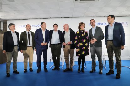 El presidente del PP de Castilla y León, Alfonso Fernández Mañueco, y el vicesecretario Nacional de Coordinación Autonómica y Local del PP, Pedro Rollán, participan en la Interparlamentaria del PPCyL, junto a más de 60 parlamentarios autonómicos y nacionales. ICAL