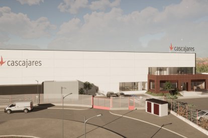 Recreación virtual de la nueva fábrica de Cascajares que abrirá en septiembre. E.M.