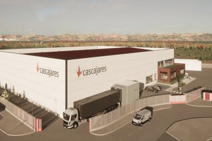 Recreación virtual de la nueva fábrica de Cascajares que abrirá en septiembre. E.M.
