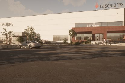 Recreación virtual de la nueva fábrica de Cascajares que abrirá en septiembre. E.M.