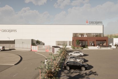 Recreación virtual de la nueva fábrica de Cascajares que abrirá en septiembre. E.M.