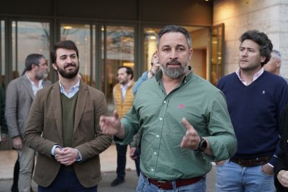 Acto político de Vox en Valladolid con la presencia de Santiago Abascal. ICAL