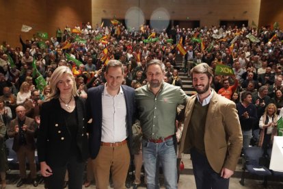 Acto político de Vox en Valladolid con la presencia de Santiago Abascal. ICAL