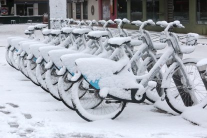 Las nevadas cubren la ciudad de León.- ICAL