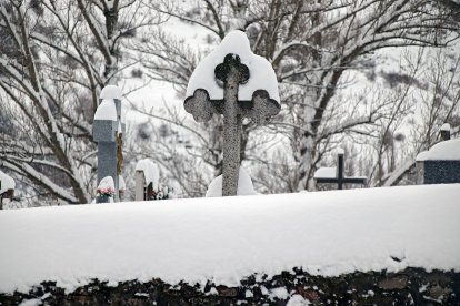 La nevadas cubres municipios de la montaña central leonesa.- ICAL