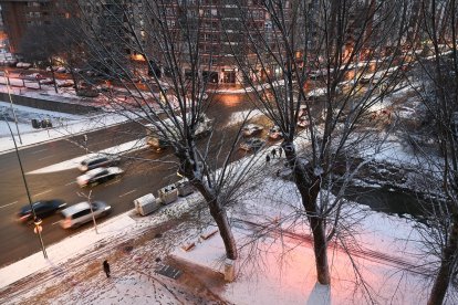 La primera nevada del año en Burgos.- ICAL