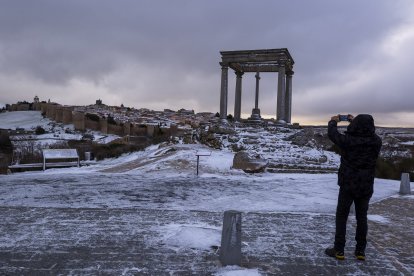 Resultado de las nevadas en Ávila.- ICAL