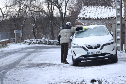 Nevada en el municipio de Zapata en Ávila.- ICAL