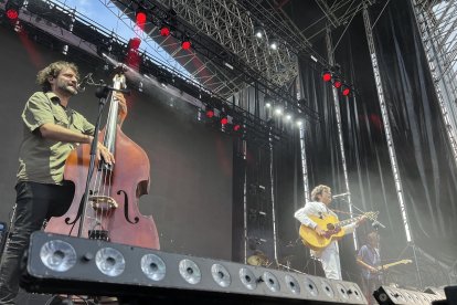 Celebración del festival Músicos en la Naturaleza 2023. Un momento de la actuación de La Cabra Mecánica. -ICAL