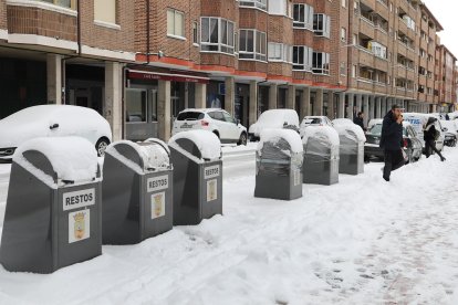 Nieve en el municipio de Guardo en el norte de Palencia.- ICAL