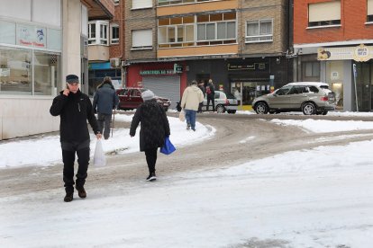 Nieve en el municipio de Guardo en el norte de Palencia.- ICAL