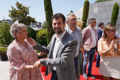 El secretario general del PSOE en Castilla y León, Luis Tudanca, presenta los cabeza de lista socialistas al Congreso y Senado por las nueve provincias de la Comunidad. -ICAL