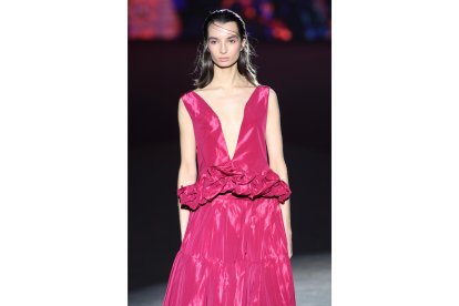 Defile de la diseñadora Salmantina, Fely Campo en la Mercedes Fashion Week.- ICAL