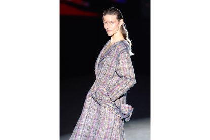 Defile de la diseñadora Salmantina, Fely Campo en la Mercedes Fashion Week.- ICAL