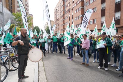 Concentración de trabajadores del dispositivo de incendios de la junta.- ICAL
