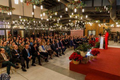 El presidente de la Junta de Castilla y León, Alfonso Fernández Mañueco, participa en el acto conmemorativo del 120 aniversario de la Cámara de Comercio de Segovia, en el que se entregan los premios 'Sello Real de Paños 2023'. ICAL