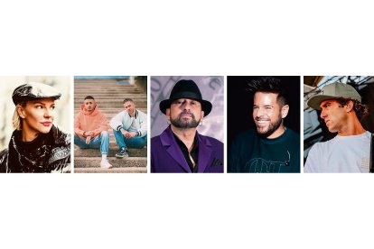 Algunos de los artistas que actuaran en Castilla y León en 2024 - E.M.