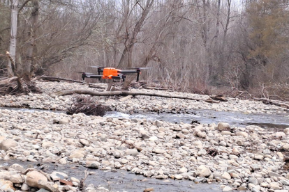 Imagen un dron de la Policía Nacional. E..M