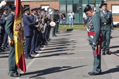 Acto organizado con motivo del 179 aniversario de Fundación Guardia Civil, presidido por el general de brigada jefe de la 12 Zona de la Guardia Civil en Castilla y León, Luis del Castillo