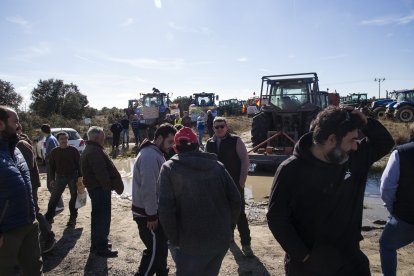 Tractorada este viernes en la N-122 de Zamora. -ICAL