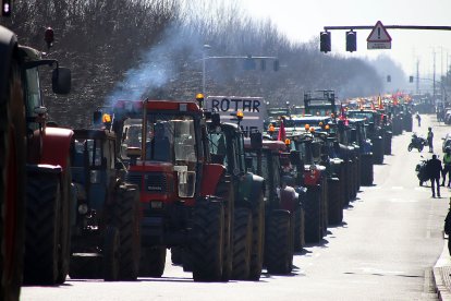 Tractorada este viernes en León. -ICAL