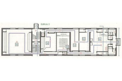 Plano del espacio expositivo del Pozo María, convertido en Archivo Histórico de las Familias Mineras en Caboalles de Abajo (León). -FUNDACIÓN PATRIMONIO NATURAL DE CASTILLA Y LEÓN