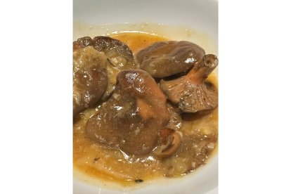 Plato de setas del restaurante zamorano El Empalme compartido por el cocinero José Andrés. X: CHEFJOSEANDRES