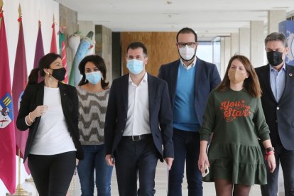El secretario autonómico del PSOE, Luis Tudanca, comparece tras conocerse la convocatoria antivirus de elecciones para el13 de febrero