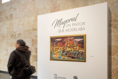 Apertura de la exposición 'Mayoral, un pintor que modelaba' en la Torre de los Anaya en Salamanca .-ICAL