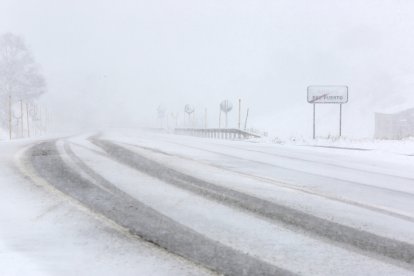 Nieve en Arbas del Puerto (León)