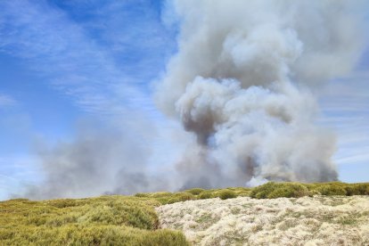 Incendio en Candelario en Salamanca en marzo.-ATBRIF