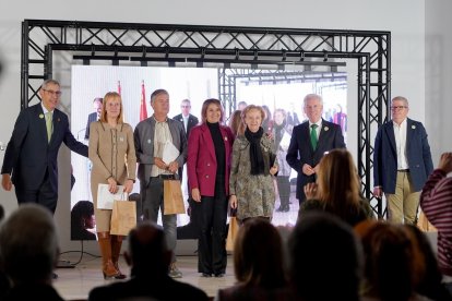 La consejera de Educación, Rocío Lucas, preside la entrega de diplomas a los Profesores Honoríficos 2023-2024. -ICAL