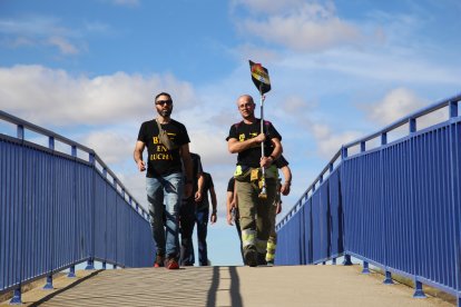 Marcha reivindicativa de la asociación de trabajadores de incendios forestales de Castilla y León. Ical