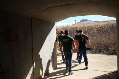 Marcha reivindicativa de la asociación de trabajadores de incendios forestales de Castilla y León. Ical