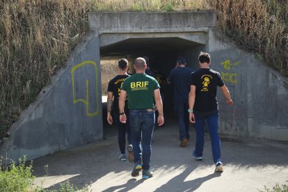 Marcha reivindicativa de la asociación de trabajadores de incendios forestales de Castilla y León. Ical