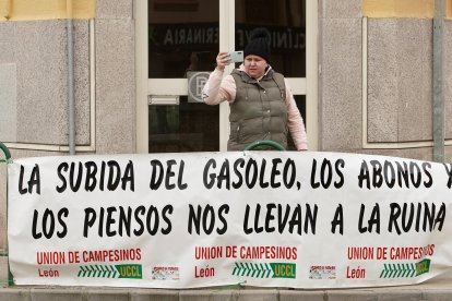 Protestas agrarias en Santa María del Páramo, León. -ICAL