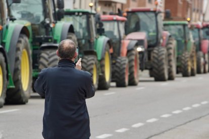 Protestas agrarias en Santa María del Páramo, León. -ICAL