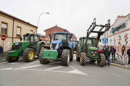 Protestas agrarias en Santa María del Páramo, León. -ICAL