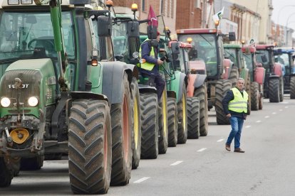 Protestas agrarias en Santa María del Páramo, León. -ICAL
