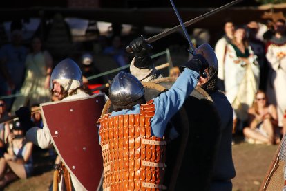 Villadangos del Páramo en León celebra la recreación de la Batalla de Villadangos.-ICAL
