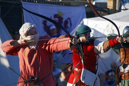 Villadangos del Páramo en León celebra la recreación de la Batalla de Villadangos.-ICAL