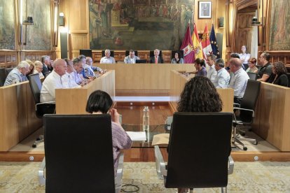 Imágenes del pleno extraordinario de final de mandato de la Diputación de León. ICAL