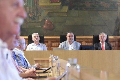 Imágenes del pleno extraordinario de final de mandato de la Diputación de León. ICAL